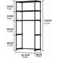 3-Tier Over The Toilet Storage Rack, Freestanding Bathroom Space Saver ...