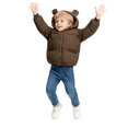 thumbnail image 3 of Toddler Baby Boys Girls Winter Fleece Jacket Unisex Little Kids Warm Hooded Outwear Coat 1-6T, 3 of 6