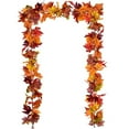 thumbnail image 2 of Naiovety Guirnaldas de hojas de arce artificiales, planta colgante de otoño, vides falsas portátiles impermeables para Navidad en interiores Decoración Tipo 2, 2 of 6