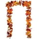 thumbnail image 2 of Naiovety Guirnaldas de hojas de arce artificiales, planta colgante de otoño, vides falsas portátiles impermeables para Navidad en interiores Decoración Tipo 2, 2 of 6