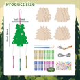 thumbnail image 4 of Kit de 12 Carillones de Viento para Árbol de Navidad para Niños, Adornos de Papel para Rascar, Decoración Navideña, Árbol de Hoja Perenne, 4 of 7