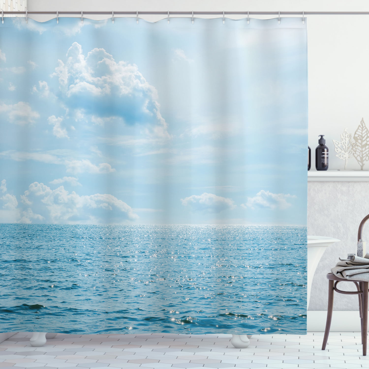 Beach Vacation Good Vibes Only Shower Curtain Bathroom Decor Fabric 71 In 
