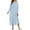 Light Blue_Floral, variant on Nightgowns for Women Floral Long Sleeve Henley Sleepshirt Full Length Nightdress Sleepwear with Pockets S-3XL