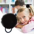 thumbnail image 2 of Uinagy Coiffe en Peluche Grande Boule de Fourrure Attache-Cheveux, 2 of 4