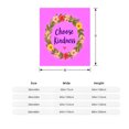 thumbnail image 3 of Durable Soft & Warm Flannel Blanket - Cozy Floral Wreath Design Perfect for Sofa Travel Bed & Chair - Choose Kindness, 3 of 5