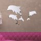 thumbnail image 5 of Gwong Decoración hogareña 3 unids / fijaron pegatinas de pared Multi aplicación Forma de delfines agradables Licenciaturas de dormitorio de espejo 3D único para el hogar Gwong 21081652, 5 of 6