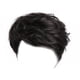 thumbnail image 1 of Peluca de hombre jinwen cabello Corto negro Ondulado Resistente Al Calor 22cm, 1 of 6