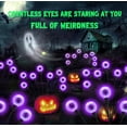 thumbnail image 6 of Inadays Halloween Decorations Outdoor Halloween Decor Solar Scary Eyeball Lights 2Pack 16LEDs Waterproof Purple Eyeball Swaying Firefly Light With 2 Modes For Garden/Yard/Patio/Party Decor, Purple, 6 of 7
