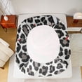 thumbnail image 5 of Castle Fairy Flower Red Rose 4pcs Bed Sheets for Female Men Adults,Chic Floral Blossoms King Sheets,Abstract Leopard Print Super Cozy Sheet Set,Breathable Home Decor, 5 of 7