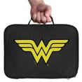 thumbnail image 3 of Wonder Woman Classic Logo Insulated Soft Sided Lunch Box - Reusable Lunch Bag For School Office Work, BPA Free, 3 of 5