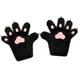 thumbnail image 2 of Guantes de animales para hombres y mujeres, accesorios de cosplay, guantes de peluche con forma de pata de gatito para adultos Negro rosa, 2 of 9