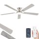 thumbnail image 1 of Ventilador de techo ZMISHIBO 152 cm LED 20W con control remoto y por app, 1 of 9