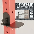 thumbnail image 2 of Synergee Step Plate for 3x3 Power and Squat Racks, Fits Racks with 1" and 5/8" Holes. Step-Up Plate for Reaching Pull-Up Bars, Chin-Ups, and Muscle-Ups., 2 of 6