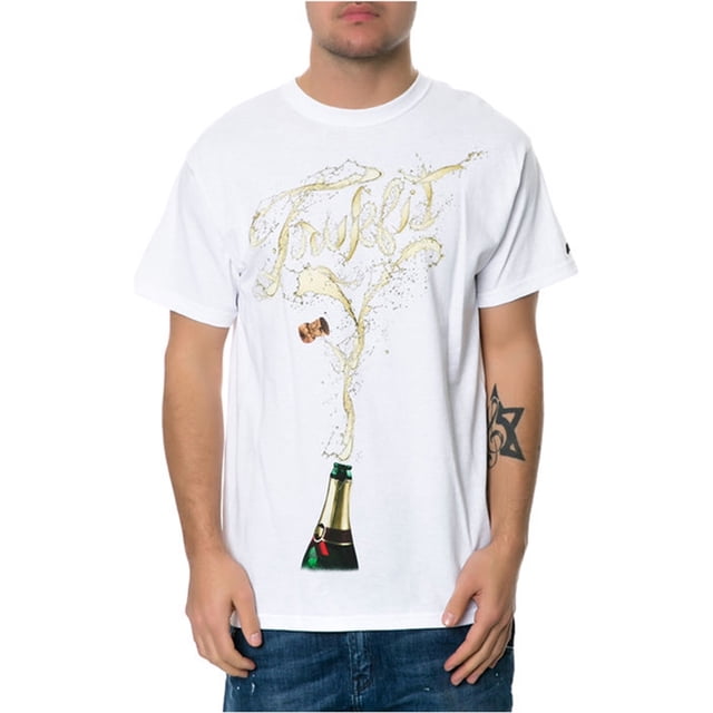 TrukFit The Pour It Out Graphic Camiseta para Hombre, Blanco, Mediano TrukFit Camiseta gráfica