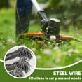 thumbnail image 2 of 6 Inch Steel Wire Grass Trimmer ,   for Lawn Mower Metal  Wacker Eater with 6 Blades, 2 of 6