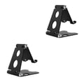 thumbnail image 2 of Seitruly Nuevo soporte de soporte de montaje de tableta de aluminio plegable universal para negro 2piezas, 2 of 6