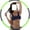 Gris Vert, variante sur xiaxaixu Cercle de Taille pour Exercice, 8 Pcs Amovibles Accessoire de Perte de Poids