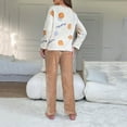 thumbnail image 5 of ZhiZhuang Womens Pajamas Sets Plus Size,Warm 2 Piece Plush Sleepwear Set Loose Pullover Fall Winter Loungewear, 5 of 6