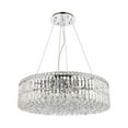 thumbnail image 2 of 2030 Maxime Collection Hanging Fixture D28in H7.5in Lt:12 Chrome Finish (Royal Cut Crystals), 2 of 5