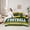 Green Yellow, variant on jejeloiu Football Game 7-Piece Twin Bedding Sets,Kids Ball Games Bedding Comforter Set For Rugby Boys Reversible