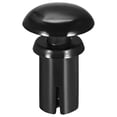 thumbnail image 1 of Remache de clip de empuje Uxcell 4mm x 8mm fijador de panel de circuito PCB nylon negro 50Pcs, 1 of 3