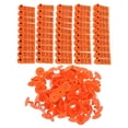 thumbnail image 1 of Practical and Durable Orange TPU Ear Tags for Marking Livestock with Unique Numbers 100pcs, 1 of 8