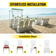 thumbnail image 6 of VEVORbrand 100 PCS White Chair Covers Spandex Chair Covers for Wedding Party Banquet Event Chair Cover Universal Stretch Chair Covers, 6 of 10