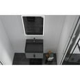 thumbnail image 6 of Amazon 24" Gray Wood Floating Vanity with Black Top and Black Trim, 6 of 10