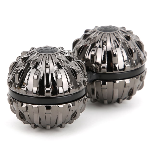 Ball Roller Massager, Connection Design Prevent Loss Small Volume Light Weight Massage Ball Effective Massage Acupoints For Atigue Relief Silver,Guns Color