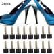 thumbnail image 4 of Punta de tacón, 24 piezas de repuesto para tacones altos, punta de repuesto para zapatos, pasador de tacón, integración sin costuras, 4 of 14
