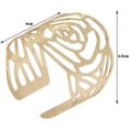 thumbnail image 2 of Gold Napkin Ring 12PCS Christmas Napkin Holders Napkin Ring Napkin Rings Metal Openwork Napkin Holder Flower Pattern Ring Deco for Wedding, Banquet, D, 2 of 5