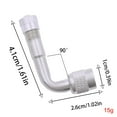 thumbnail image 2 of Brass Tire Inflation Nozzle Extender, Universal 45/90/135° Angle Adaptor for Car Motorcycle Bike, Anti-Leak Durable Design, 2 of 5