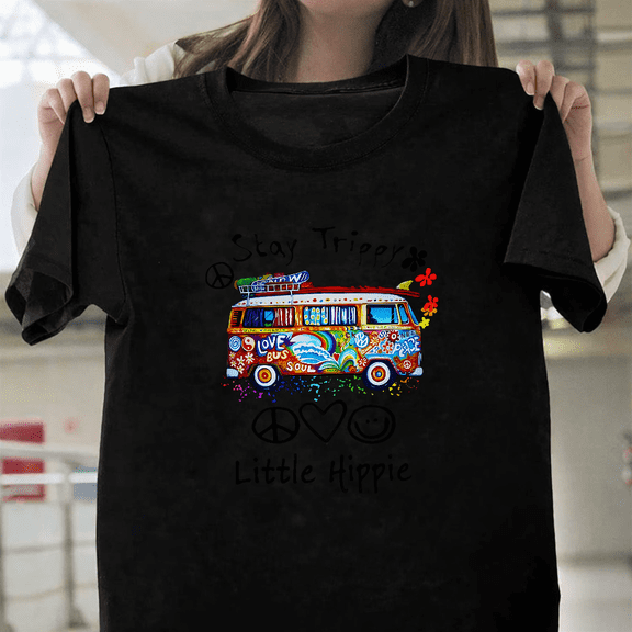 Little Hippie Peace Love Groovy Retro 60s 70s Kids Flower Unisex T-Shirt, for men & women, up to size 5XL.