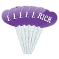 thumbnail image 1 of Rich Heart Love Cupcake Picks Toppers - Set of 6, 1 of 1