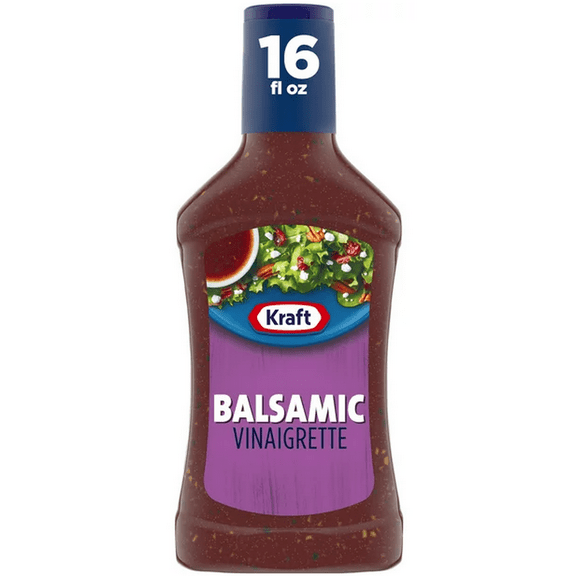 Kraft Balsamic Vinaigrette Dressing 16 fl oz Bottle (Pack of 48)