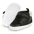 thumbnail image 3 of Baby Boy Non-Slip Sneakers Newborn Warm Lace Up Boots Prewalker Walking Shoes 0-18M, 3 of 7