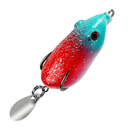 Big sale! Yiinxianng Micro Frog Top Water Soft Fishing Lure Bait Floating Swimbait 12g/5.5cm GXM J7U4