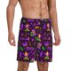 thumbnail image 2 of Balery Mardi Gra2 Pantalones cortos de pijama de punto de algodón para hombre con cinturilla y bolsillos-Small, 2 of 6
