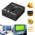 thumbnail image 1 of Commutateur HDMI 4K, Répartiteur Bidirectionnel 2 en 1 / 1 en 2, 1 of 5