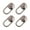 White, variant on Pack of 4 Earring Backs for Droopy Ears Metal Backings for Heavy Studs Earrings Pierced Earlobe Support Stabilizers