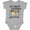 AC-Heather Grey, variant on My Great Grandma Loves Me with Sloth and Hearts Boys or Girls Baby Bodysuit