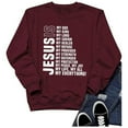 thumbnail image 3 of Women's Sweatshirts 2025 Jesus Sweatshirt Christian Sweatshirts Long Sleeve Crewneck Pullover Top Sweatshirt for Women, 3 of 4