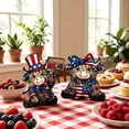 thumbnail image 4 of USA Independence Day Decorations Set of 2, Patriotic Wooden Cow Figurines for 4th of July, Red White Blue Farm Animal Wall Decor Home Party Supplies, 4 of 7