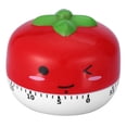 thumbnail image 1 of Temporizador de cocción mecánico Contadores manuales de forma de verduras para herramienta de sincronización de cocina (rojo), 1 of 10