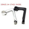 thumbnail image 2 of Splihome Bicycle Bike Quill Stem Riser 100Mm Handlebar 25.4Mm Clamp Handlebar Parts Black, 2 of 7