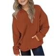 thumbnail image 4 of breaise Hoodie for Kids Long Sleeve Sweatshirt Boy and Girls Hooded Pullover Casual Solid Color Fall Sweatshirts, 4 of 9