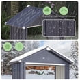 thumbnail image 5 of YODOLLA 2 x 5 ft. Outdoor Firewood Storage Rack, Waterproof Metal Log Carrier Holder Organizer for Garden& Patio in Gray, 5 of 7