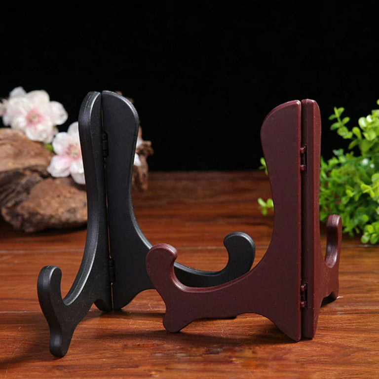 Juvale 6-pack Mini 4 Black Wood Easel Stand Display Holder For Art Plate  Dish Photo Frame : Target