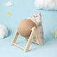 thumbnail image 2 of Wooden Cat Scratching Ball - Durable Cat Scratching Post for Play and Climbing ShopWise Round, 2 of 10