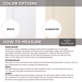 thumbnail image 6 of Lotus & Windoware Cordless 1" Vinyl Plus Light Filtering Horizontal Mini Blind, 46" W x 48" L, Alabaster, Smooth, 6 of 7